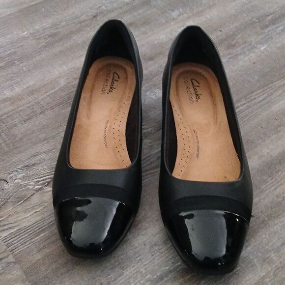 Clarks Collection Black Juliet Monte Sz 9.5 NWOT - Picture 2 of 8